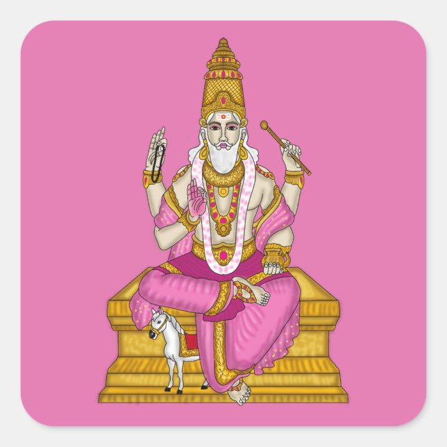 Lord Shukra Dev Sticker (Front)