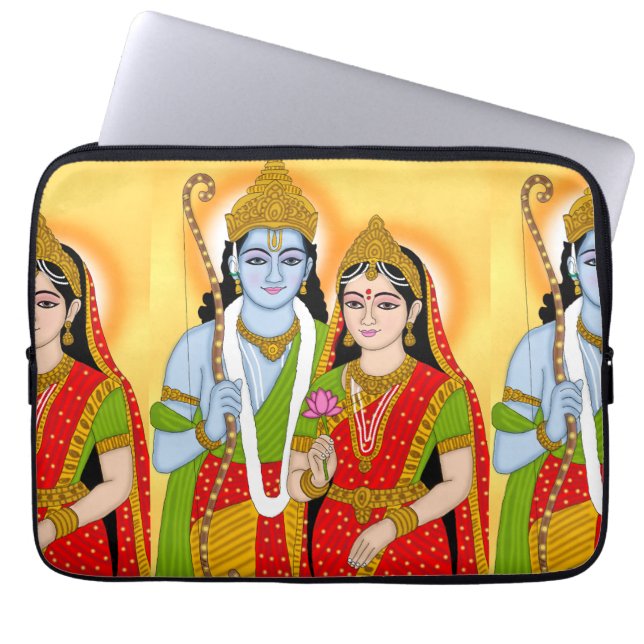 Lord Sita Ram Laptop Case – Divine Protection for  (Devant)