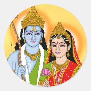 Lord Sita Ram Sticker – Divine Spiritual Decal