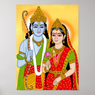 Lord Sitaram Poster – Divine Wall Art & Home Decor