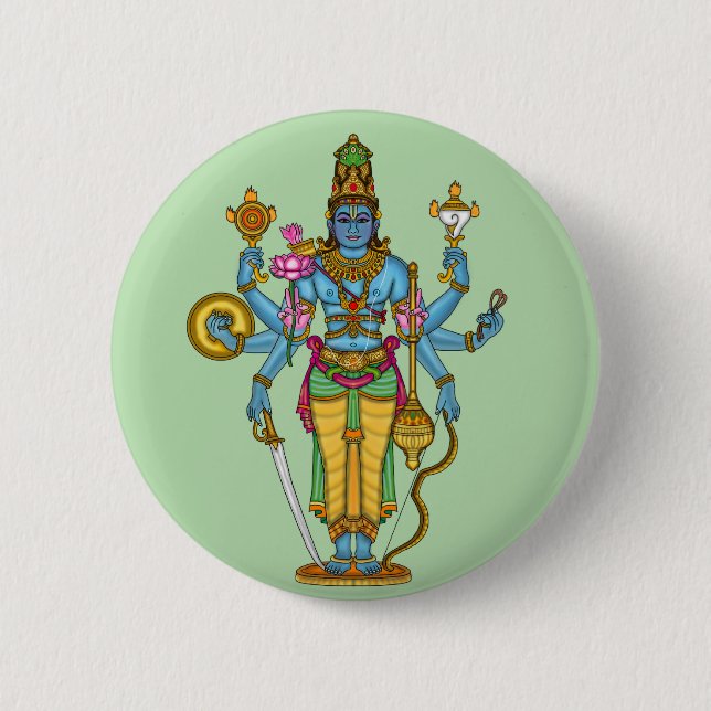 Lord Vishnu Button (Front)