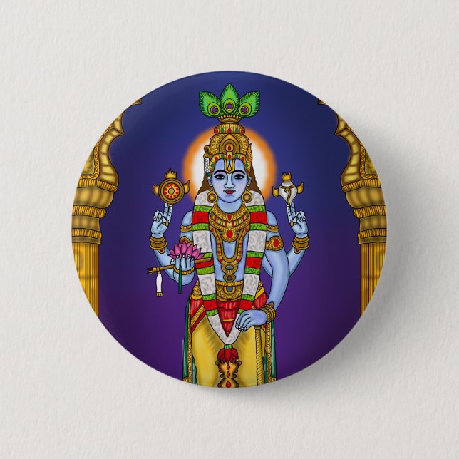 Lord Vishnu Button (Front)