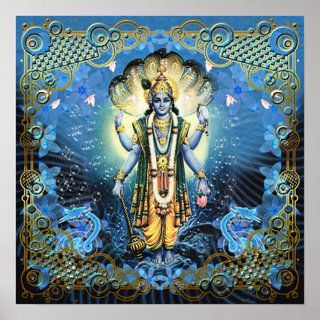 Lord Vishnu - Poster (Devant)