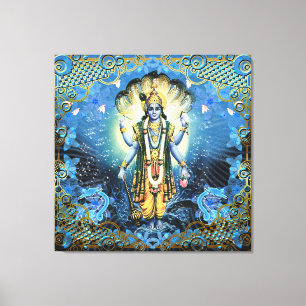 Lord Vishnu - Toile enveloppée