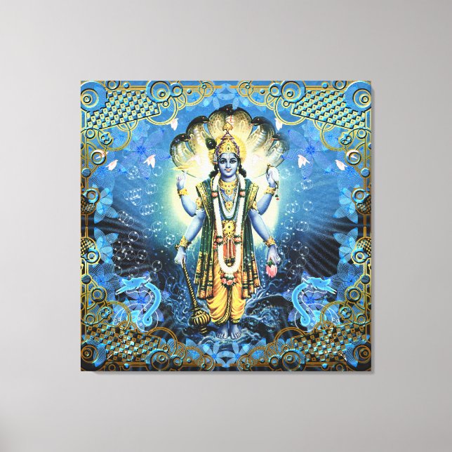Lord Vishnu - Toile enveloppée (Recto)