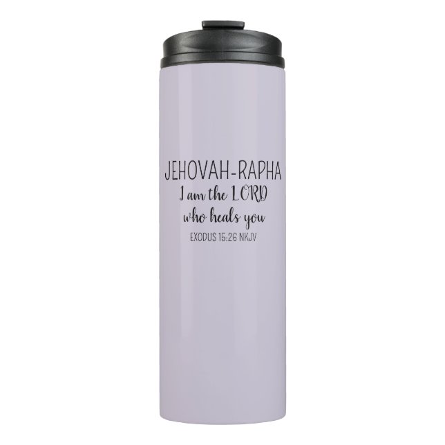  Lord Who Heals Light Purple Simple Christian Thermal Tumbler (Front)
