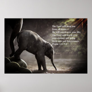 "Lord Will Watch Over" Psalm 121:7-8 Prophetic Poster