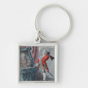 Lordly Elevation, pub. by Hannah Humphrey, 1802 Keychain