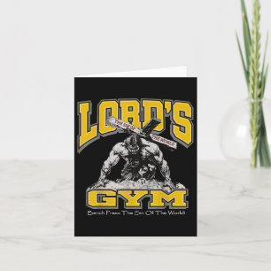 Lords Gym Bench Press The Sin Of The World2  Card