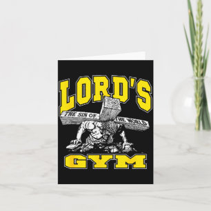 Lords Gym - Lord's The Sin Of World Jesus  Card