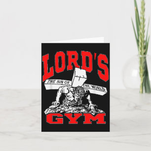 Lords Gym - Lord's The Sin Of World Jesus  Card