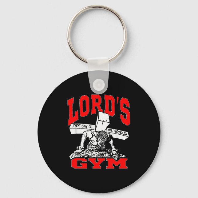 Lords Gym - Lord's The Sin Of World Jesus  Keychain (Front)