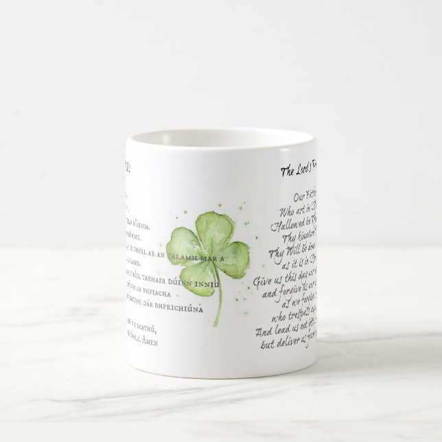 Lord's Prayer English & Gaelic Coffee Mug (Center)