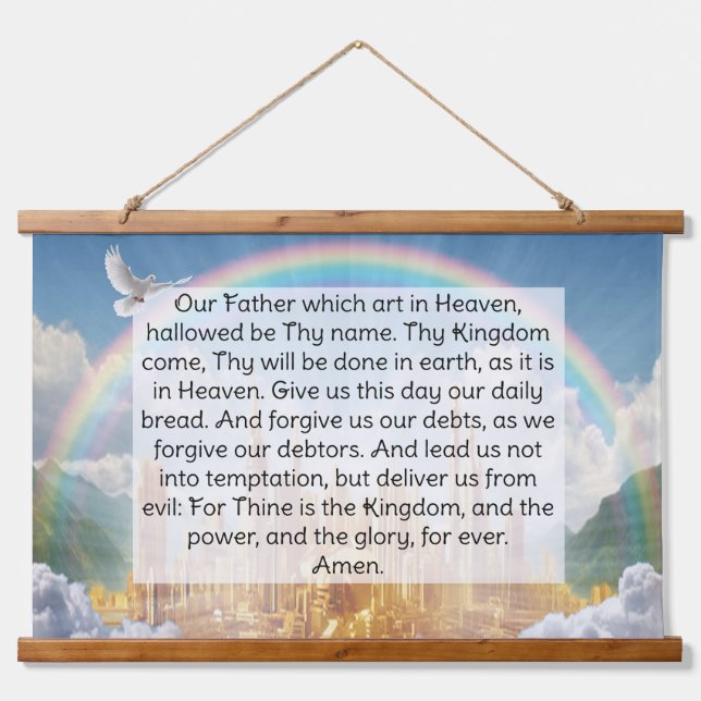 Lord's Prayer Hanging Tapestry (Front)