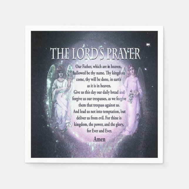Lord's Prayer Napkin (Front)