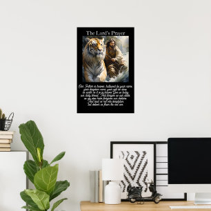 Lord's Prayer Tiger Torrent Triumph Artwork Poster