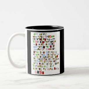Lord's Prayer Two-Tone Coffee Mug