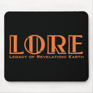LORE Mousepad, Black Mouse Pad