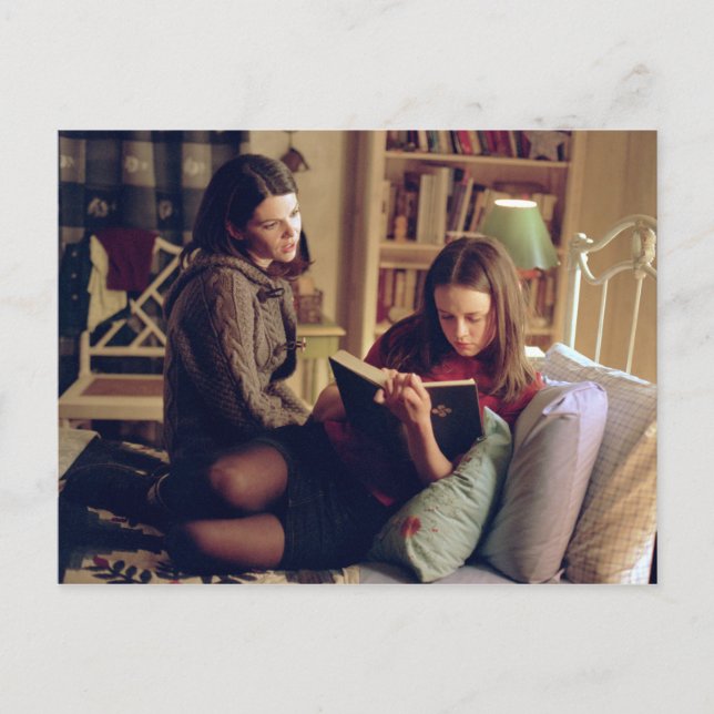Lorelai and Rory Sitting in Bedroom Postcard (Front)