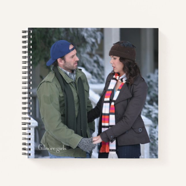 Lorelai & Luke Holding Hands in the Snow Notebook (Front)