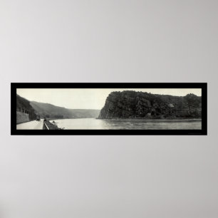 Lorelei Rhine River Photo 1921 Poster