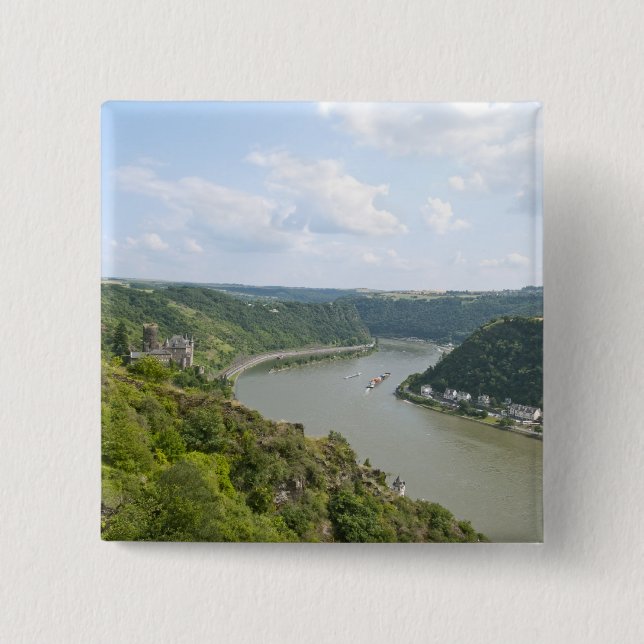 Loreley 2 Inch Square Button (Front)