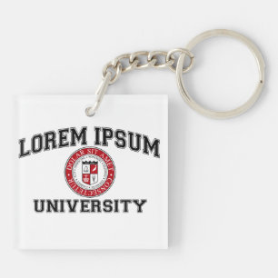 Lorem Ipsum University College Alumni Dummy Latin Keychain