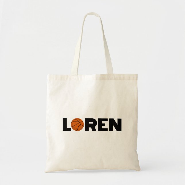 Loren Basketball Tote Bag (Front)