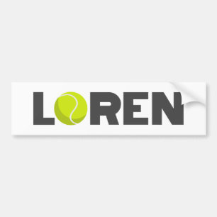 Loren Tennis Bumper Sticker