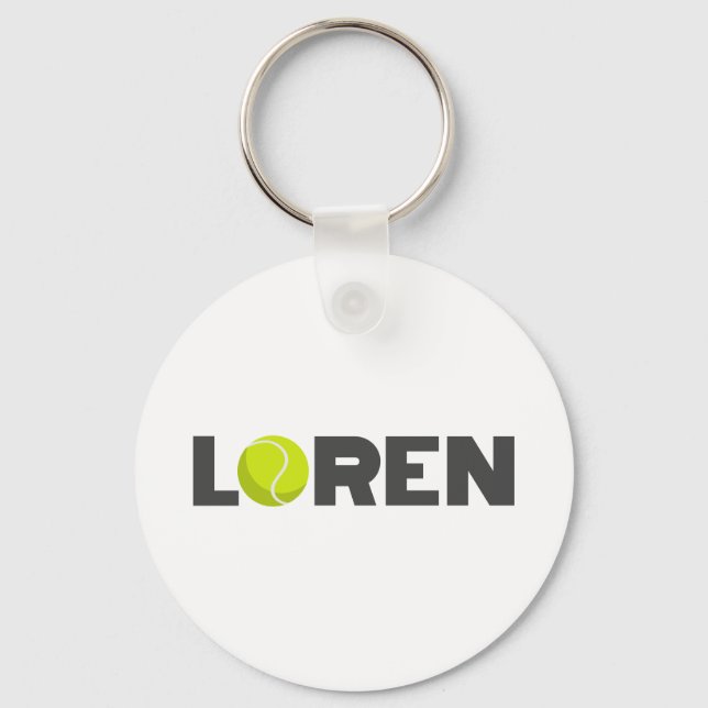 Loren Tennis Keychain (Front)