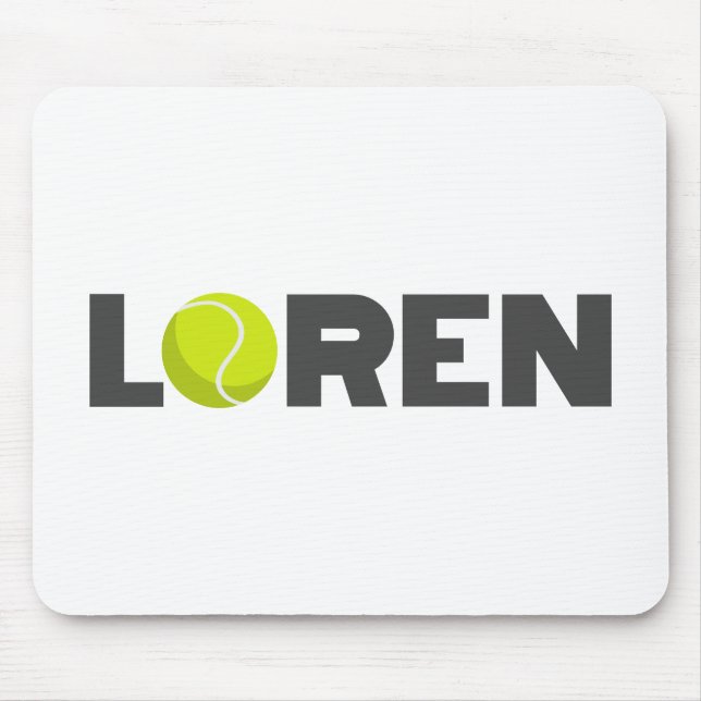 Loren Tennis Mouse Pad (Front)