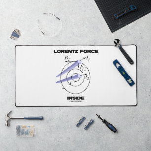 Lorentz Force Inside Electromagnetism Humour Desk Mat