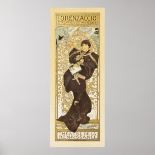 Lorenzaccio by Alphonse Mucha Poster