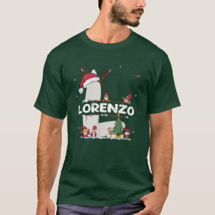 Lorenzo Christmas Shirt w Lorenzo Name for funny X