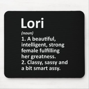 Lori Definition Personalized Name Funny Christmas  Mouse Pad
