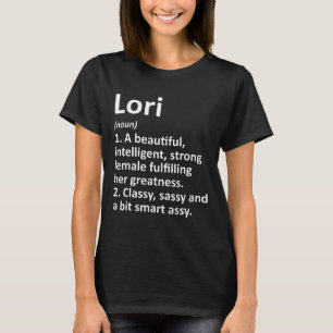 Lori Definition Personalized Name Funny Christmas  T-Shirt