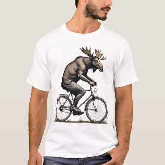 L'orignal en mouvement - T-shirt à bicyclette iron