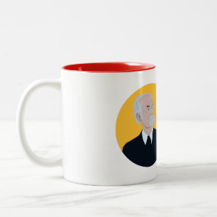 Loriot - Lustiger Spruch - Früher war mehr lametta Two-Tone Coffee Mug