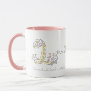 Lorna letter L name meaning monogram mug