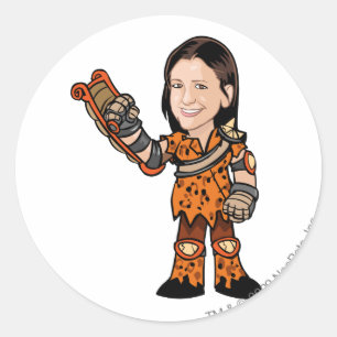 LornaDesparow Tyrannia Staff Player Classic Round Sticker