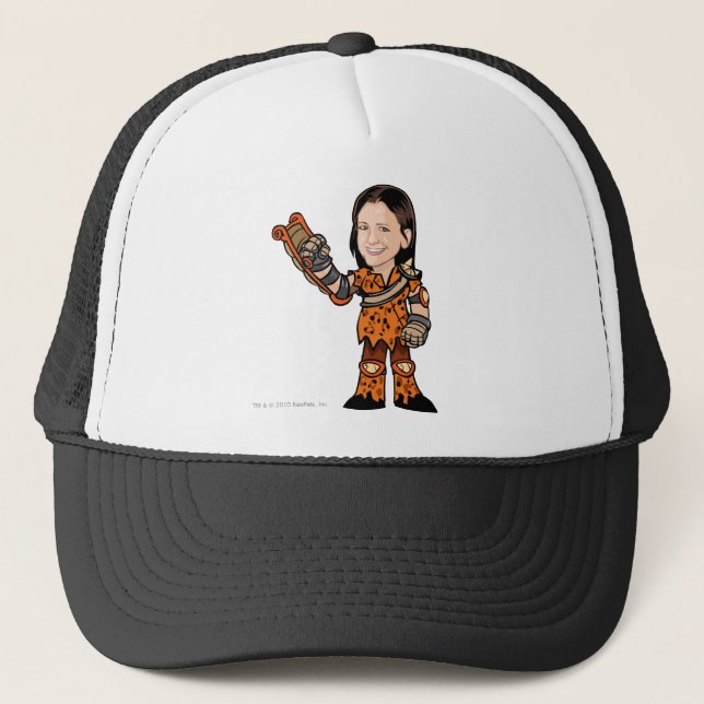 LornaDesparow Tyrannia Staff Player Trucker Hat (Front)
