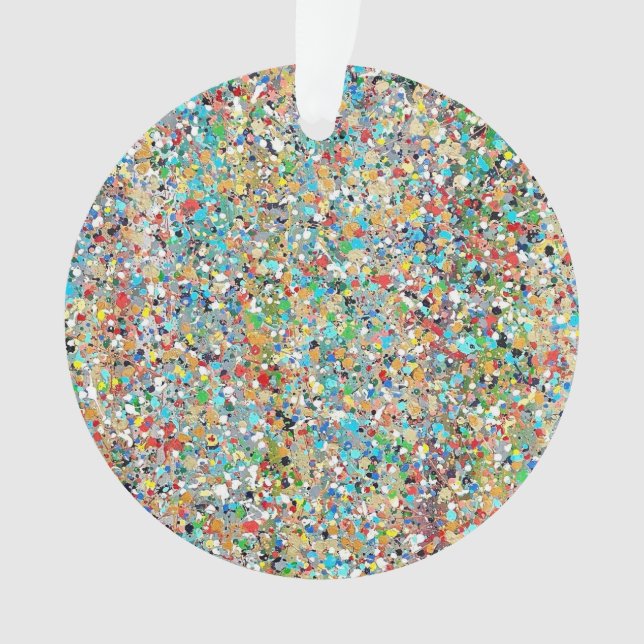 L'ornement acrylique de Confetti (devant)