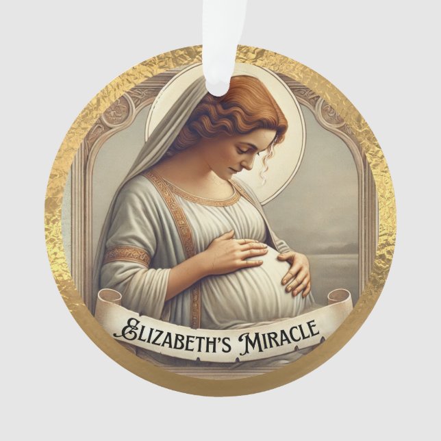 L'ornement acrylique miracle d'Elizabeth (devant)