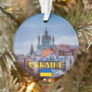 L'ornement de Noël panoramique en Ukraine