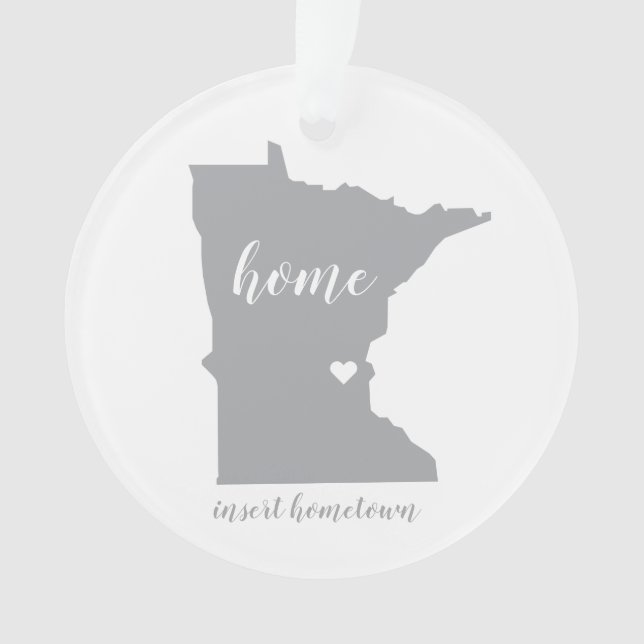 L'ornement personnalisé de la ville de Minnesota (devant)