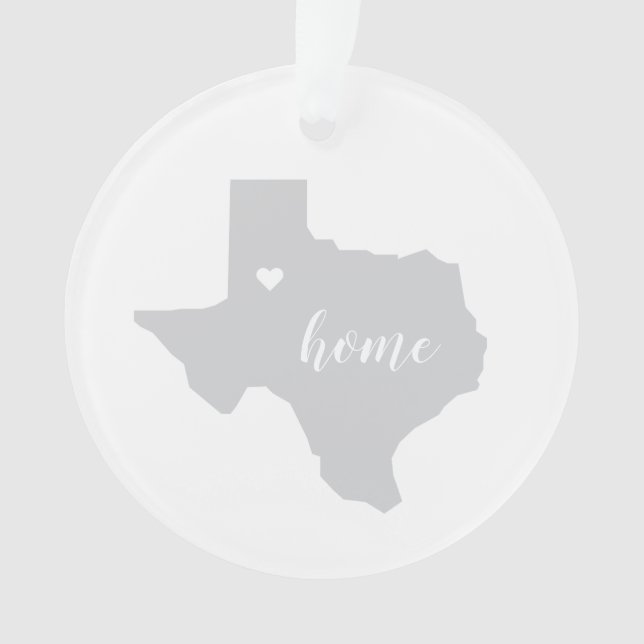 L'ornement personnalisé de Texas Hometown (devant)