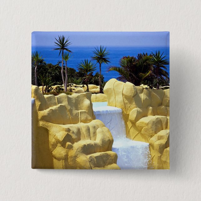 Loro Park, Tenerife 2 Inch Square Button (Front)