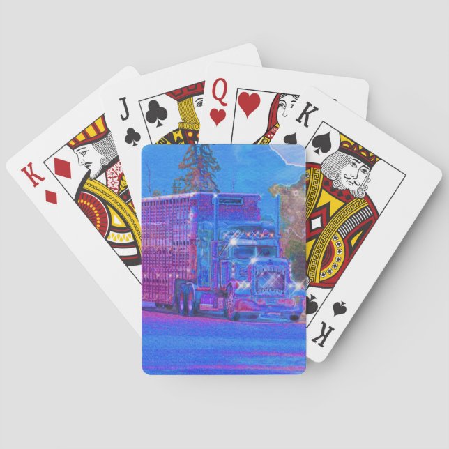 Lorry Big Rig Truck-Driver's Card Deck (Back)