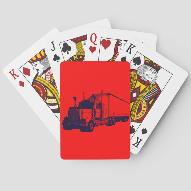 Lorry Big Rig Truck-Driver's Card Deck (Back)
