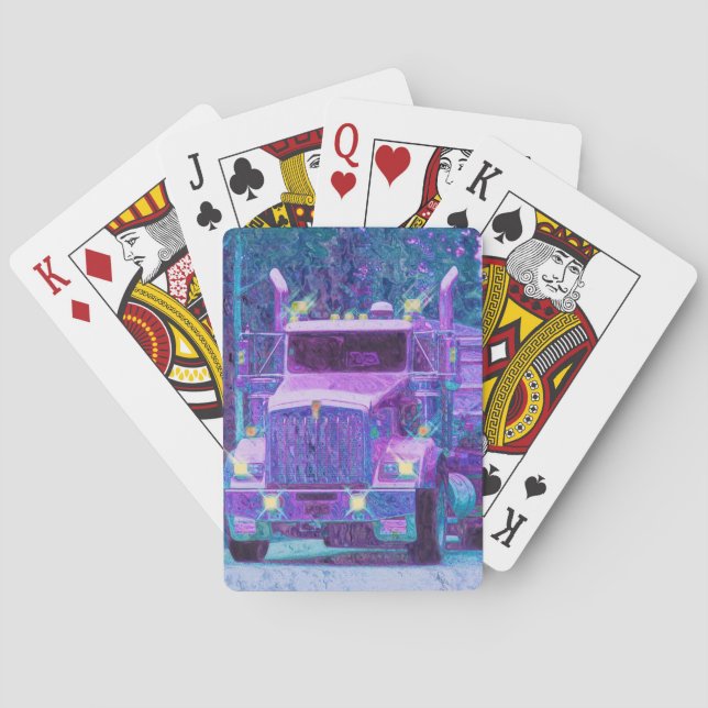 Lorry Big Rig Truck-Driver's Card Deck (Back)